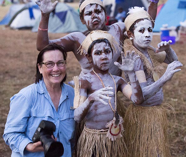 Vicki Yen on location in Cape York. 
