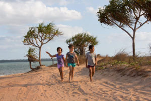Lifestyle image children on the beach Far North Queensland